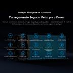 PowerJet 501 Carregamento de 4 dispositivos carrega totalmente o telefone até 11 vezes PowerJet 501