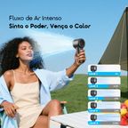 TurboFan Air Ventilador de mão com fluxo de ar intenso