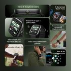 oraimo Watch 6 Relógio inteligente com monitor de ritmo cardíaco e oxigénio no sangue com ecrã TFT de 2,04"