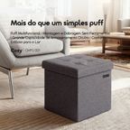 Cozy Puff Baú Dobrável Multifuncional