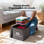 Cozy Puff Baú Dobrável Multifuncional