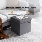 Cozy Puff Baú Dobrável Multifuncional