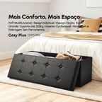 Cozy Plus Puff Baú Dobrável de Design Extra Grande