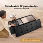 Cozy Plus Puff Baú Dobrável de Design Extra Grande