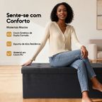 Cozy Plus Puff Baú Dobrável de Design Extra Grande
