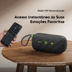 SpaceBox Active Coluna de Som Portátil Sem Fios Personalizável com FM de 25W de Potência