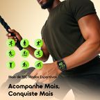 Watch 6N Relógio inteligente com ecrã a cores totalmente sensível ao toque