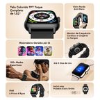 Watch 6 Nano Relógio inteligente com ecrã TFT totalmente sensível ao toque de 1,52"