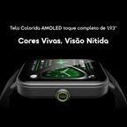 Watch Nova 2 Lite Relógio inteligente com ecrã a cores AMOLED totalmente sensível ao toque de 1,93 polegadas