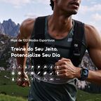 Watch Nova 2 Lite Relógio inteligente com ecrã a cores AMOLED totalmente sensível ao toque de 1,93 polegadas