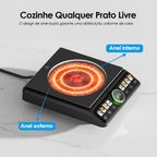 FlexiCooker Placa de aquecimento elétrica em cerâmica de 2200 W