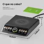 FlexiCooker Placa de aquecimento elétrica em cerâmica de 2200 W