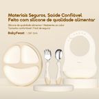 BabyFeast Utensílios de jantar em silicone para bebés