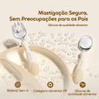 BabyFeast Utensílios de jantar em silicone para bebés