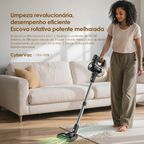 CyberVac Aspirador vertical sem fios de 180 W
