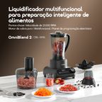OmniBlend 2 Liquidificador 5 em 1 com velocidade de 21.000 RPM