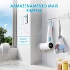 Ultra Cleaner Scrubber Escova Elétrica Giratória Sem Fio com 1,5h de Autonomia e 5 Cabeças de Substituição