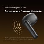 SpaceBuds Air Fones de Ouvido True Wireless com Localizador Inteligente e 38 Horas de Duração