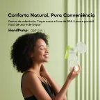 PureDrink 240& HandPump Biberão de 240ml em PPSU e bomba tira-leite manual leve e suave, livre de BPA.