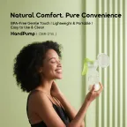 PureDrink 240& HandPump 240ml PPSU Baby Bottle & BPA-Free Gentle Touch Lightweight Manual Breast Pump