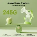 PureDrink 240& HandPump 240ml PPSU Baby Bottle & BPA-Free Gentle Touch Lightweight Manual Breast Pump