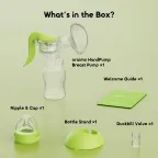 PureDrink 240& HandPump 240ml PPSU Baby Bottle & BPA-Free Gentle Touch Lightweight Manual Breast Pump