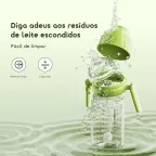 PureDrink 240& HandPump Biberão de 240ml em PPSU e bomba tira-leite manual leve e suave, livre de BPA.