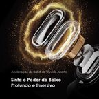 OpenCirclet 2 Auscultadores abertos com rastreamento de passos IPX5