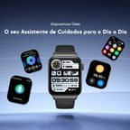watch 6 max Relógio inteligente com ecrã tátil de 1,83 polegadas e bateria com duração de 28 dias