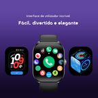 Watch 6 Lite Relógio inteligente de 2,01 polegadas com interface de utilizador moderna.