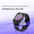 Watch 6 Lite Relógio inteligente de 2,01 polegadas com interface de utilizador moderna.