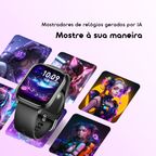 Watch 6 Lite Relógio inteligente de 2,01 polegadas com interface de utilizador moderna.