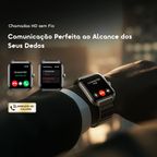 Watch Nova 2 Relógio inteligente com ecrã táctil curvo AMOLED de 2,01" e classificação IP68