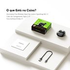 OpenSnap N2 Auscultadores sem fios de carregamento rápido com graves profundos e design aberto