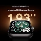 Watch Nova 2N Relógio Inteligente com Ecrã AMOLED de 1,93" e 33 Dias de Autonomia em Standby
