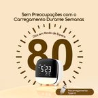 ClockPoint Plus Relógio digital multifunções recarregável com luz sensível ao toque