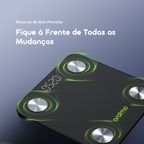 FitScale Balança de gordura corporal inteligente com LED