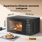InfiWave Lite Forno micro-ondas com ecrã táctil de 23 litros e poupança de energia