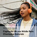 BoomPop Air Auscultadores sem fios leves, supra-auriculares.