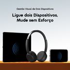 BoomPop Air Auscultadores sem fios leves, supra-auriculares.