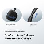 BoomPop Air Auscultadores sem fios leves, supra-auriculares.