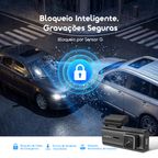 VisionRide Lite Câmara de segurança para gravação em 2K HD para automóvel