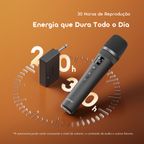VoxMic Microfone sem fios portátil de longa duração