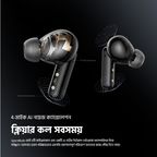 SpaceBuds 50dB ANC Noise Cancelling Earbuds with Personalized Voice Prompt and Lighting