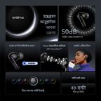 SpaceBuds 50dB ANC Noise Cancelling Earbuds with Personalized Voice Prompt and Lighting