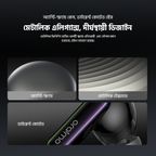 SpaceBuds 50dB ANC Noise Cancelling Earbuds with Personalized Voice Prompt and Lighting