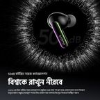 SpaceBuds 50dB ANC Noise Cancelling Earbuds with Personalized Voice Prompt and Lighting