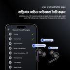 SpaceBuds 50dB ANC Noise Cancelling Earbuds with Personalized Voice Prompt and Lighting