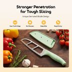 AirSlice Lite Non-Stick Serrated Easy Slicer Knife with Airflow Blade Design