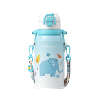 Dual Therm 750ML Dual-Drinking Leak-Proof Insulated Water Bottle for Babies and Toddlers